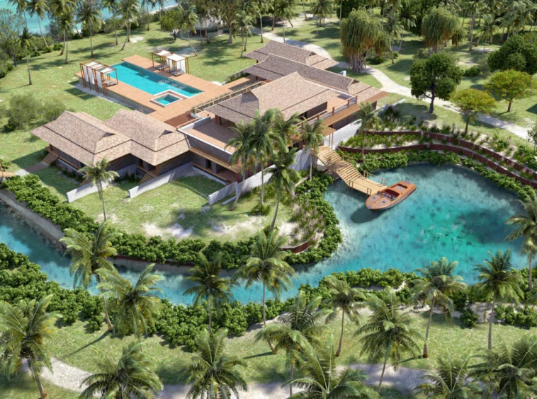 Propriété Grand Luxe à Vendre Tahiti Bora Bora avec Vue Mer Époustouflante