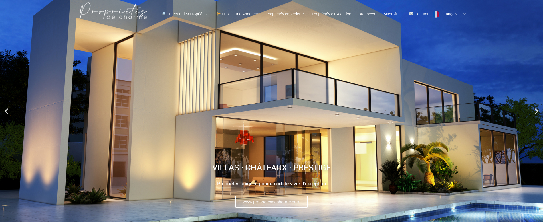 Propriétés De Charme • Villas Demeures & Propriétés de Luxe