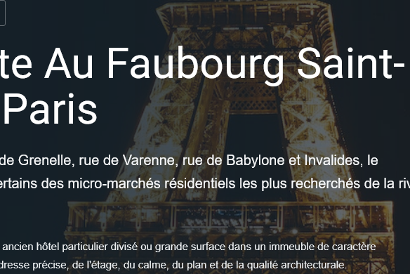 Httpswww Proprietes clovis Com20260913prix immobilier vente faubourg saint germain paris  propriétés clovis
