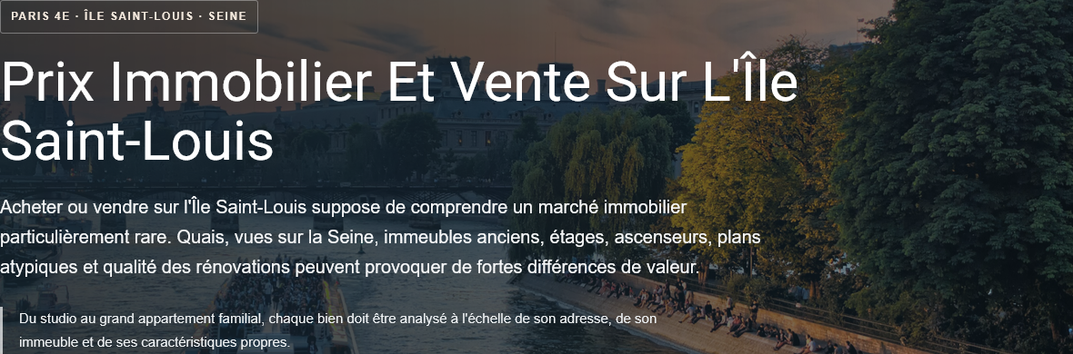 Prix immobilier dans le Marais : prix au m², rues et micro-secteurs, petites et grandes surfaces, estimation et vente d'un appartement à Paris.