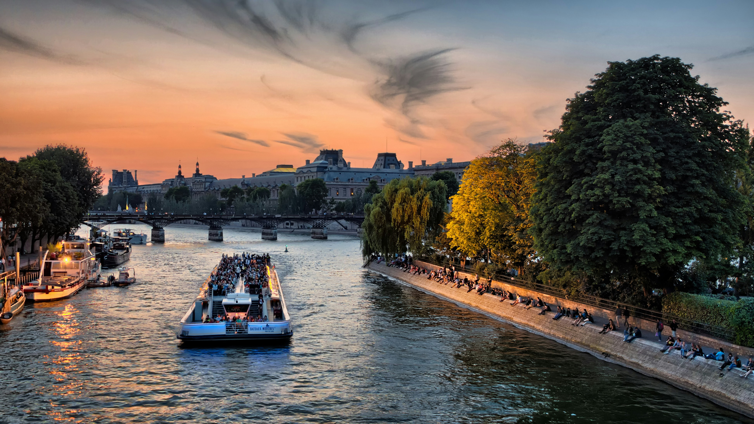 Vue de la Seine à Paris autour de l'Île Saint-Louis